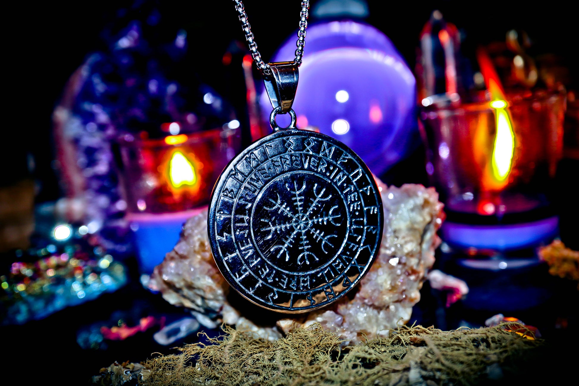Dragon Ouroboros Norse Viking Amulet Steel Necklace Pendant!