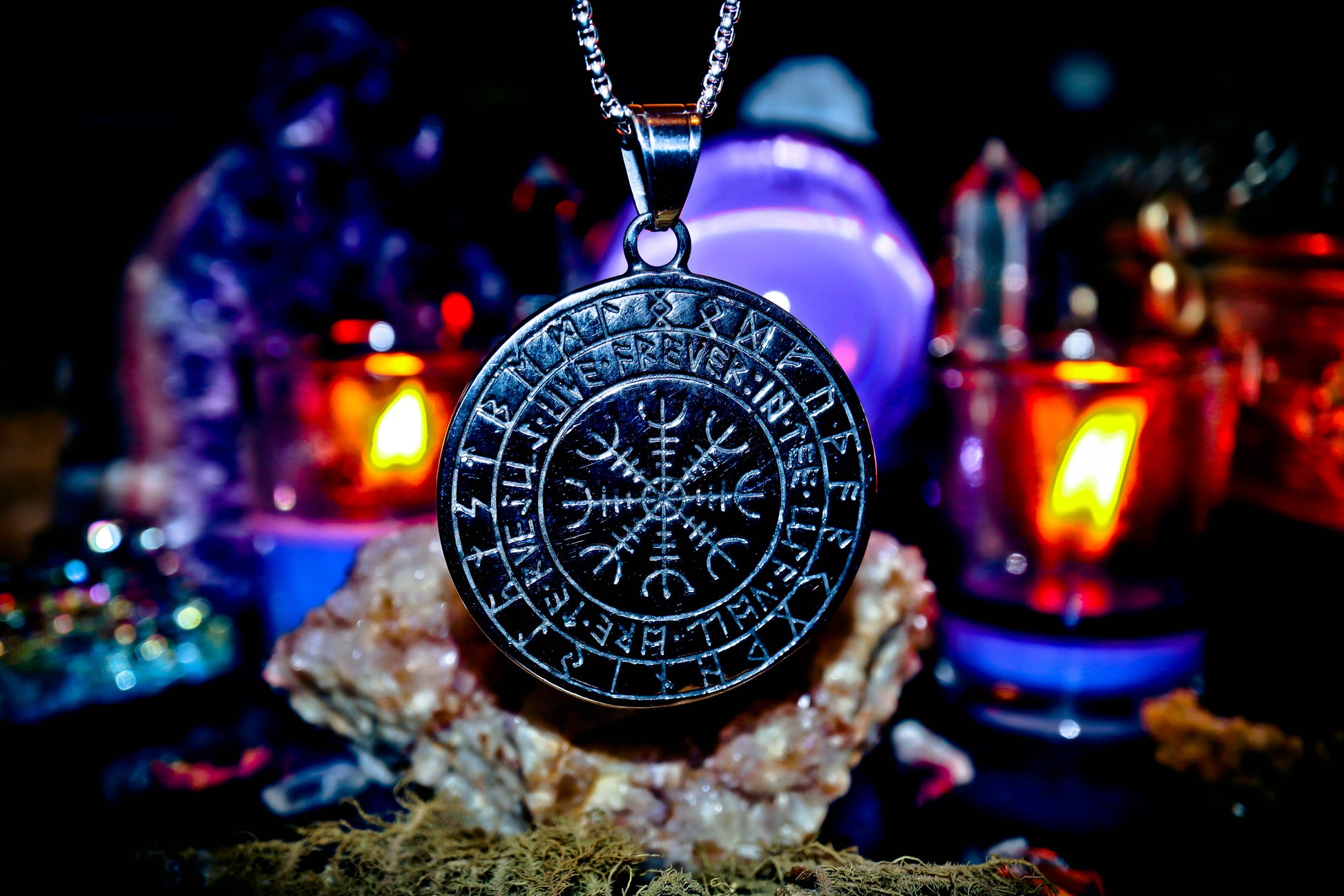 Dragon Ouroboros Norse Viking Amulet Steel Necklace Pendant!