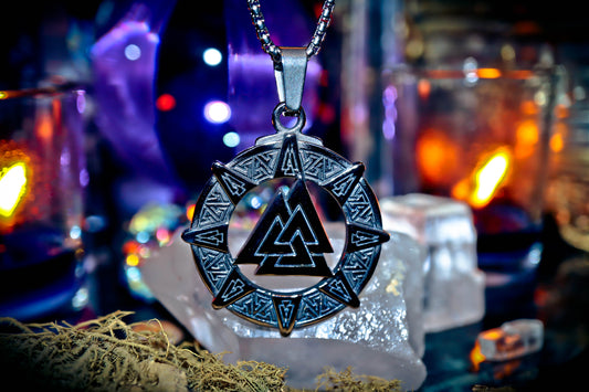 Triangles Symbol Stainless Steel 316L Necklace Amulet Pendant with 22" Chain!