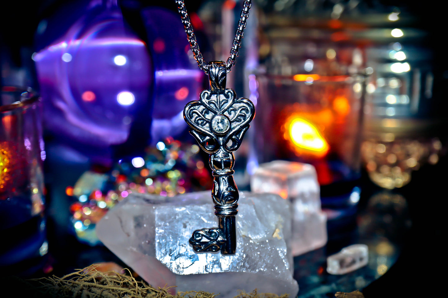 Master Key Stainless Steel 316L Necklace Amulet Pendant!