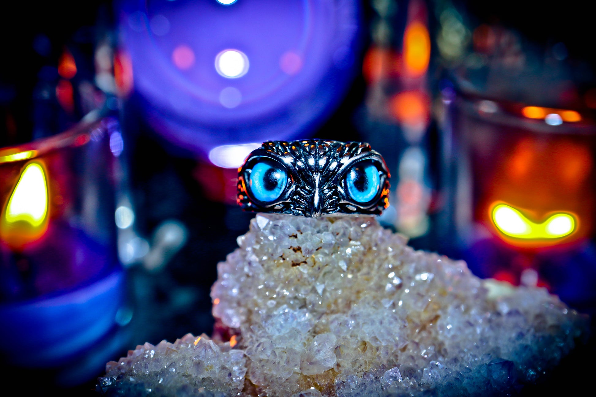 Owl Totem Stainless Steel Mystic Eyes High Quality Ring!