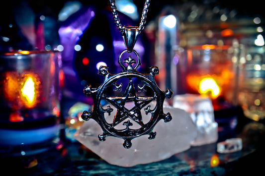 Pentacle Star Stainless Steel 316L Necklace Amulet Pendant!