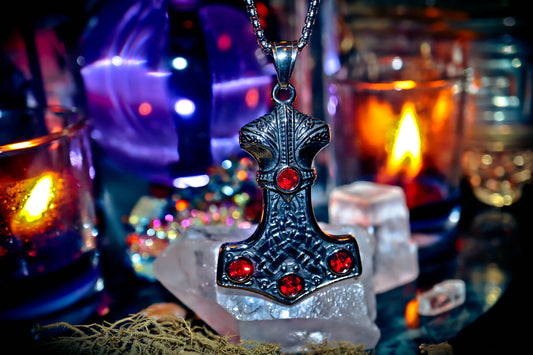 Thors Hammer Stainless Steel 316L Necklace Amulet Pendant!
